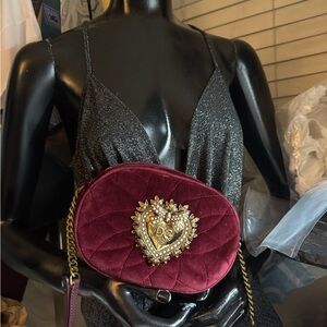 Dolce Gabbana Borsaspalla-Tracolla Velluto DEVOTION Matelasse Rosso Shoulder Bag